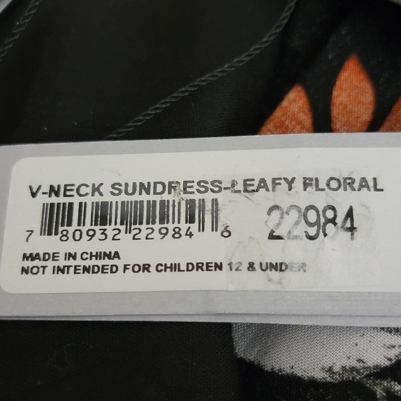 Arianna by Howard's sleeveless floral print v neck dress size large - Picture 9 of 9